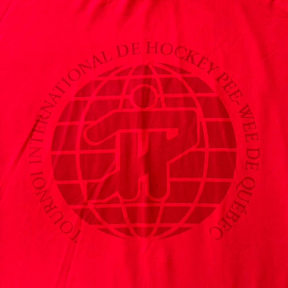 Pee-Wee Quebec Hockey Tournoi International Red Long Sleeve L Mens
